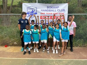 Handballspieler*innen Sportprojekt in Südafrika