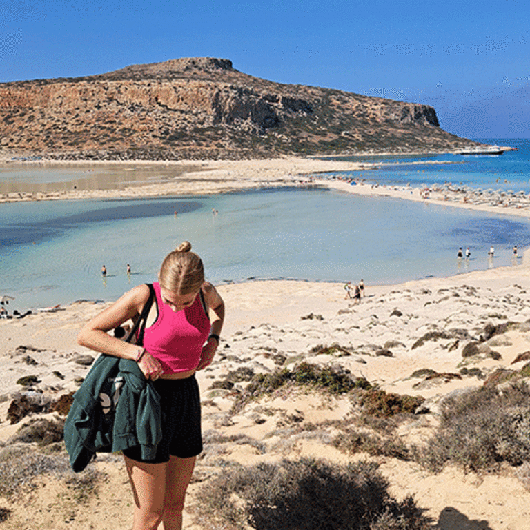 Strandspaziergang auf Kreta, Griechenland