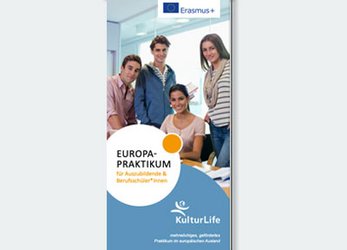 Flyer - Erasmus+ Praktika für Auszubildende