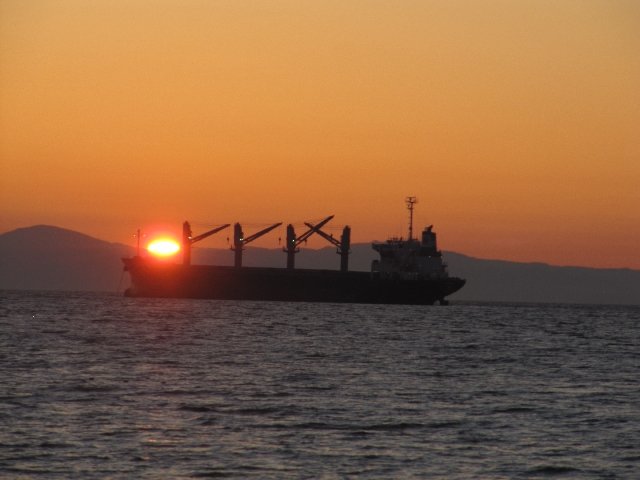 Sonnenuntergang am Wasser, Vancouver, Kanada